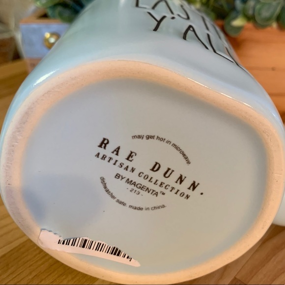RAE DUNN “HAPPY EASTER Y’ALL” BLUE CERAMIC MUG - Picture 5 of 5